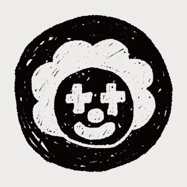 Palyaço doodle çizim