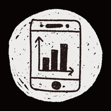 cep telefonu doodle çizim grafikte bussiness