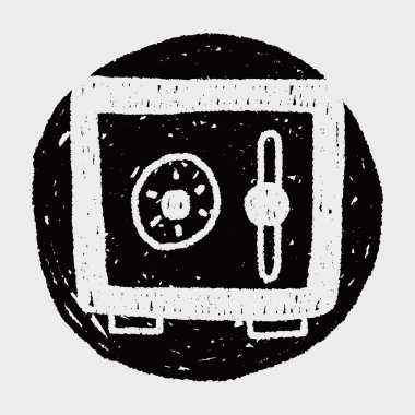 Emanet para kutusunu Karalama Çizim