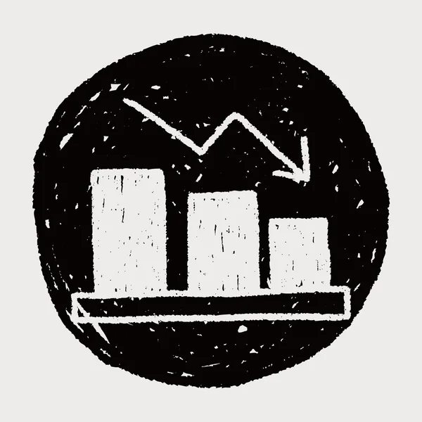 Bussiness rysunek wykres — Wektor stockowy