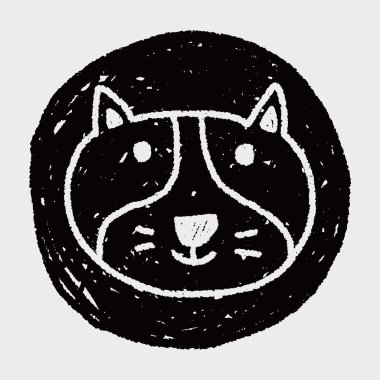 köpek doodle çizim