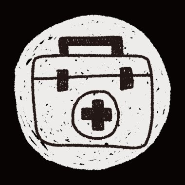 tıbbi kutusunu Karalama Çizim