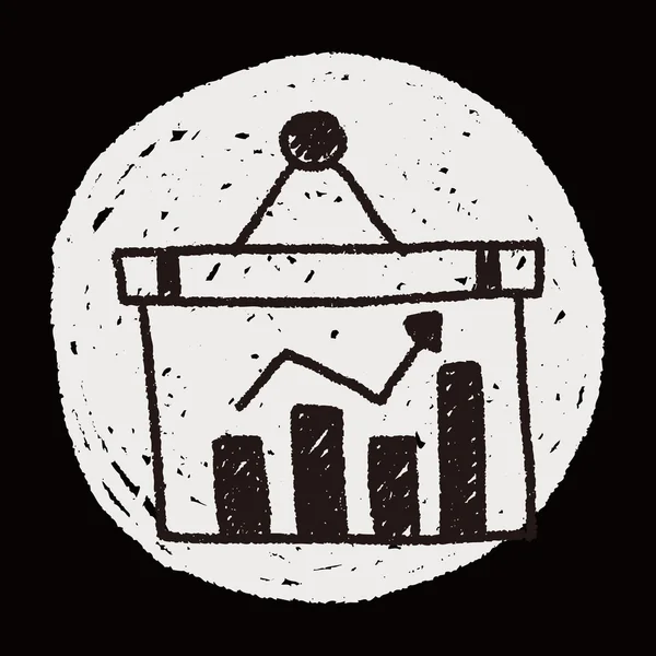 Gráfico de actividad garabato dibujo — Archivo Imágenes Vectoriales