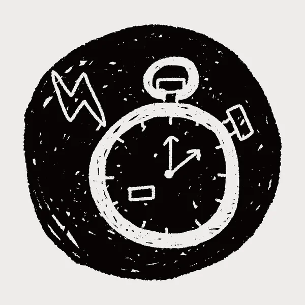 Doodle chronomètre — Image vectorielle