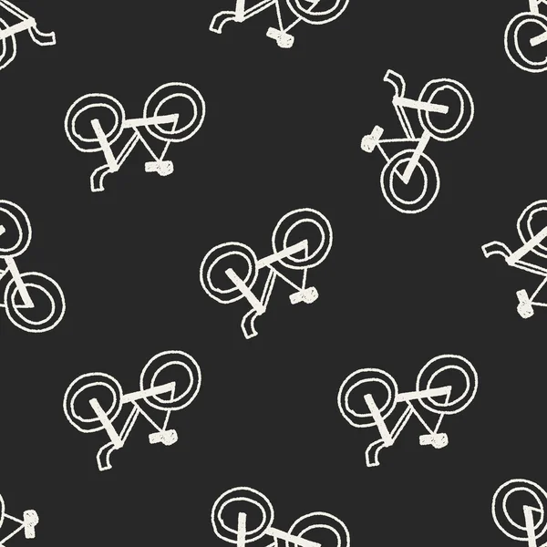 Doodle fiets — Stockvector