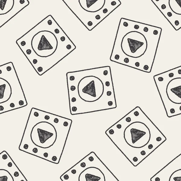 Doodle video af te spelen — Stockvector