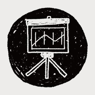 Beyaz tahta grafik doodle