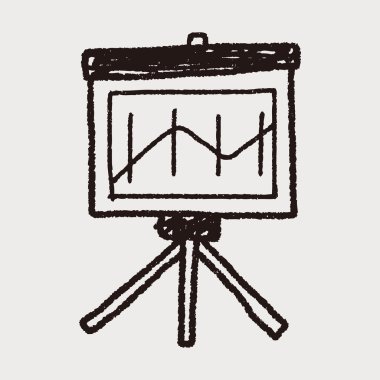Beyaz tahta grafik doodle