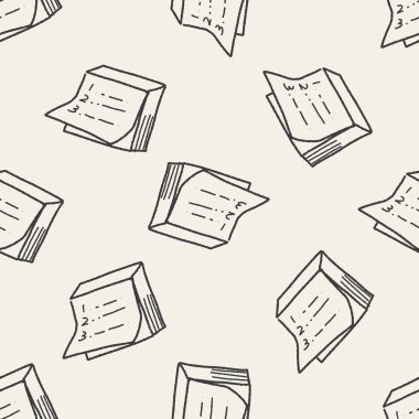 Doodle Not Dikişsiz desen arka plan