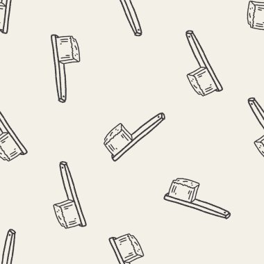 Doodle fırça Dikişsiz desen arka plan