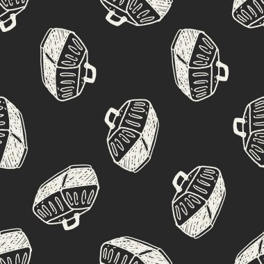 evde beslenen hayvan taşıyıcı Dikişsiz desen arka plan doodle