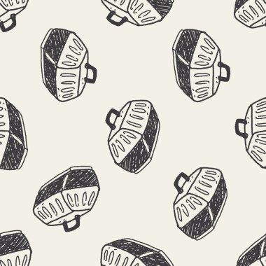 evde beslenen hayvan taşıyıcı Dikişsiz desen arka plan doodle