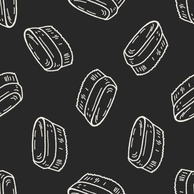 Doodle fırça Dikişsiz desen arka plan