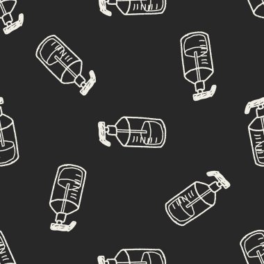 Doodle şişe Dikişsiz desen arka plan