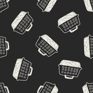 evde beslenen hayvan taşıyıcı Dikişsiz desen arka plan doodle