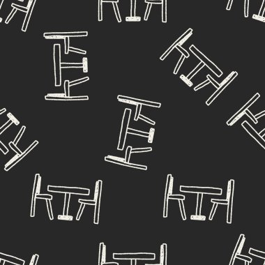 Doodle tablo Dikişsiz desen arka plan