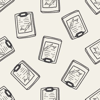 Doodle belge Dikişsiz desen arka plan