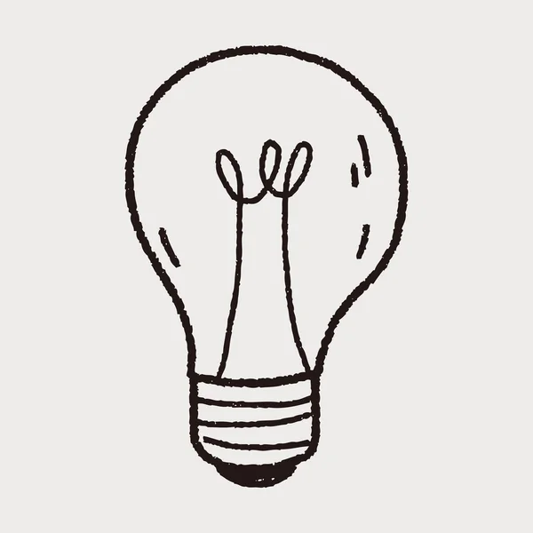 Doodle Light bulb — Stock Vector