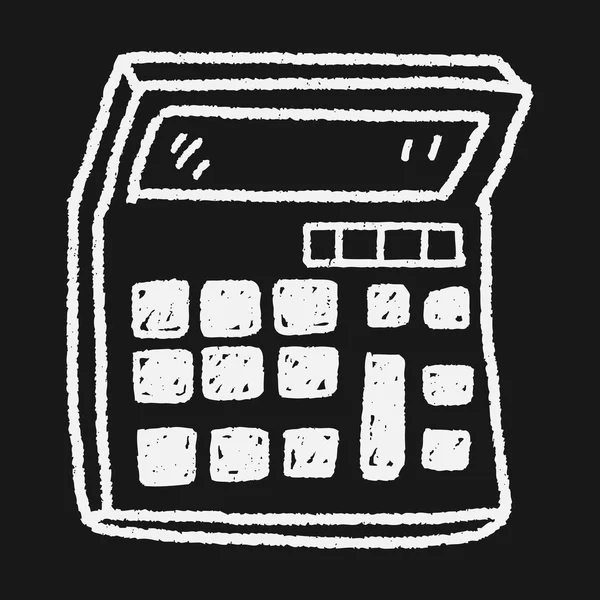 Calculadora de garabatos — Vector de stock