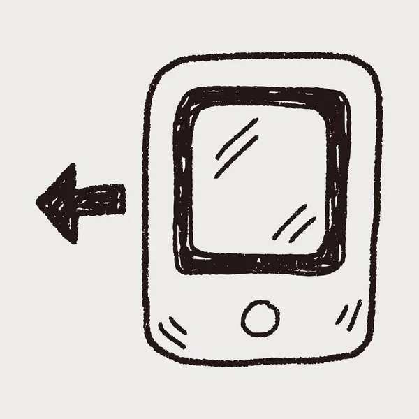 Doodle telefon — Stock vektor