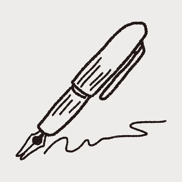 Doodle kalem — Stok Vektör