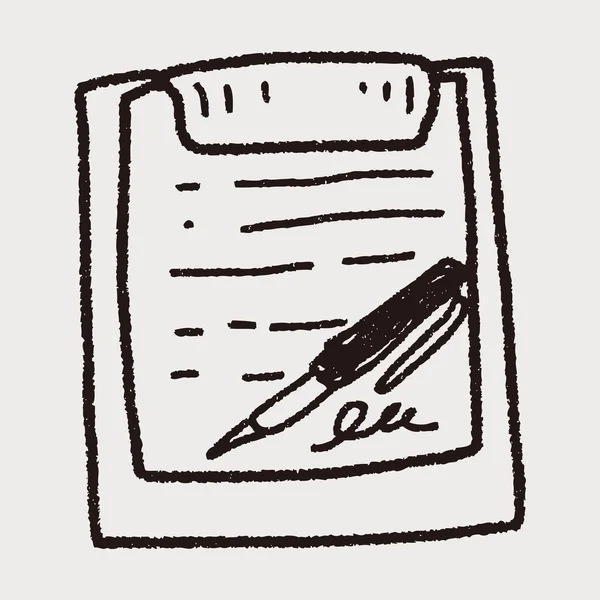 Documento do doodle — Vetor de Stock