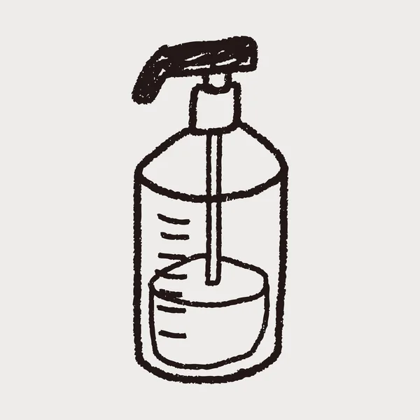 Doodle-Flasche — Stockvektor