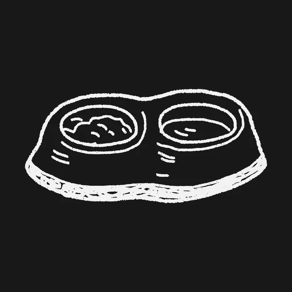 Nourriture pour chien doodle — Image vectorielle