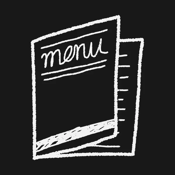 Doodle du menu — Image vectorielle
