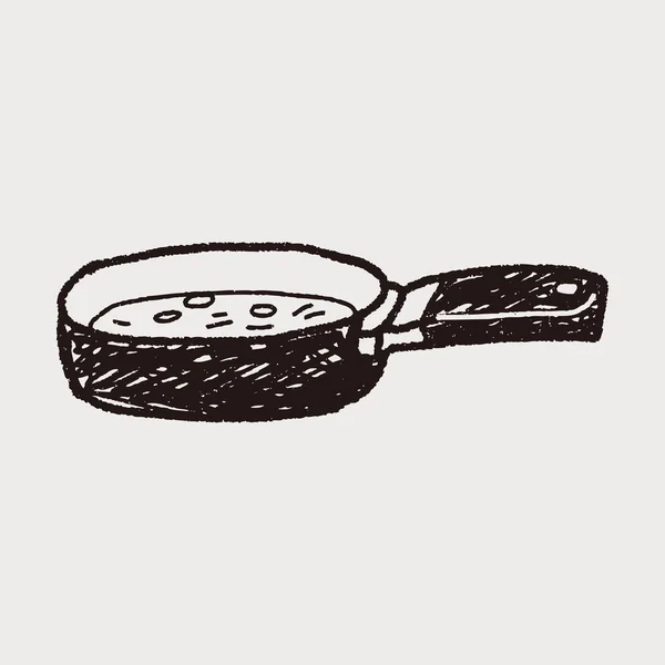 Pan doodle — Stock vektor