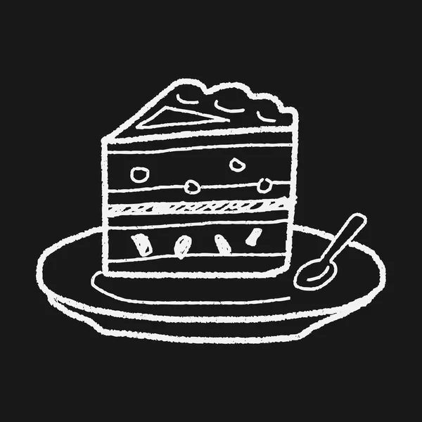 落書きケーキ — ストックベクタ