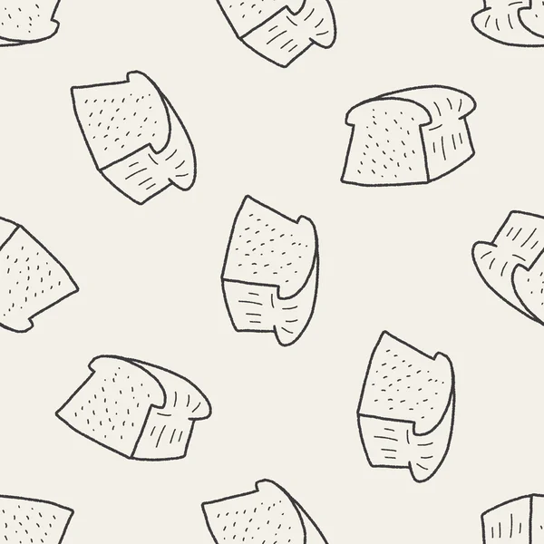 tost doodle çizim Dikişsiz desen arka plan