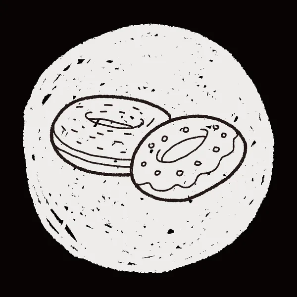 Donut doodle — Stock vektor