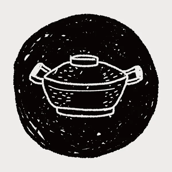 Doodle casserole — Image vectorielle