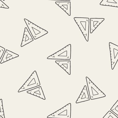 Doodle cetvel Dikişsiz desen arka plan