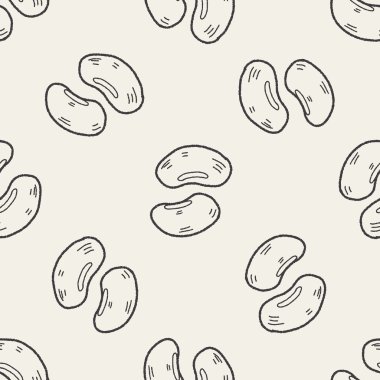 Bezelye doodle Dikişsiz desen arka plan
