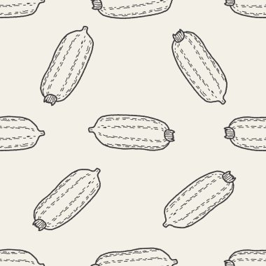 sebze doodle Dikişsiz desen arka plan