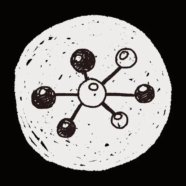 Молекулярний каракулі — стоковий вектор