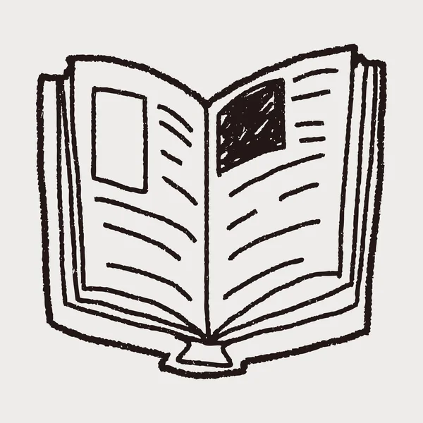 Libro de Doodle — Vector de stock