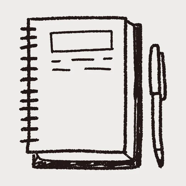 Caderno de rabiscos — Vetor de Stock