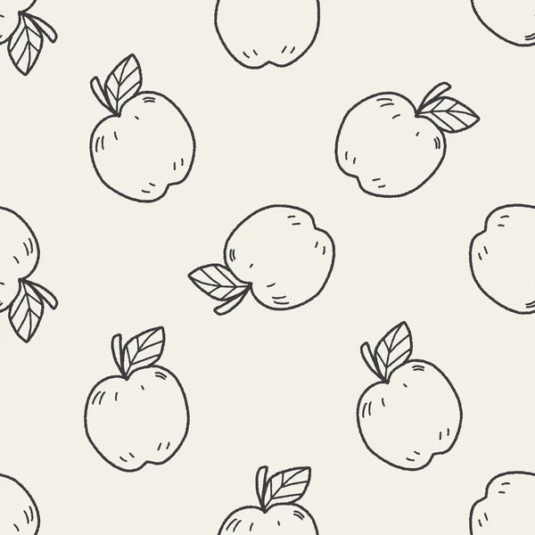 Безшовный рисунок фона яблока — стоковый вектор