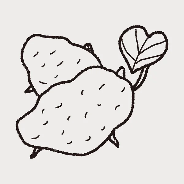 Patates doodle — Stok Vektör