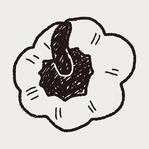 Dolmalık biber doodle — Stok Vektör
