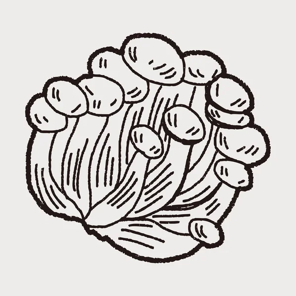 Mushroom doodle — Stock Vector