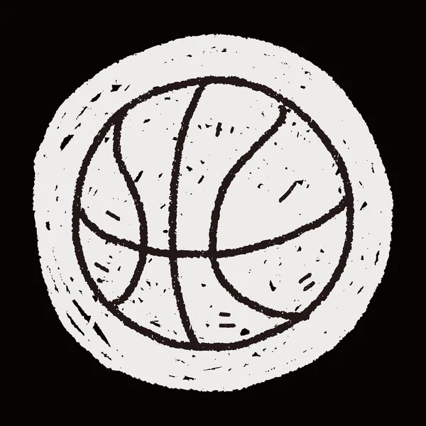 Doodle-Basketball — Stockvektor