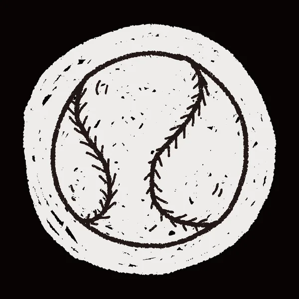 Doodle baseball — Stockový vektor