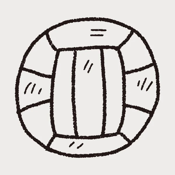Volleyball-Doodle — Stockvektor
