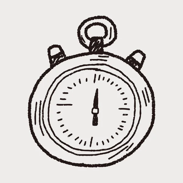 Doodle chronomètre — Image vectorielle