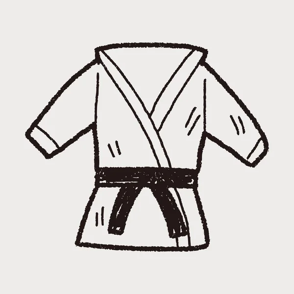 Karate doodle — Stockový vektor