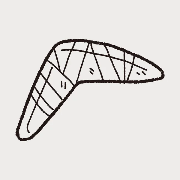 Boomerang doodle — Stock vektor